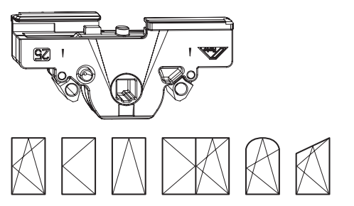 ROTO FRANK -  Meccanismo NT/NX - STANDARD di trasmissione - col. ARGENTO NATURALE - note NX  EASYMIXE 50 STD_RSIL - dimensioni E 50