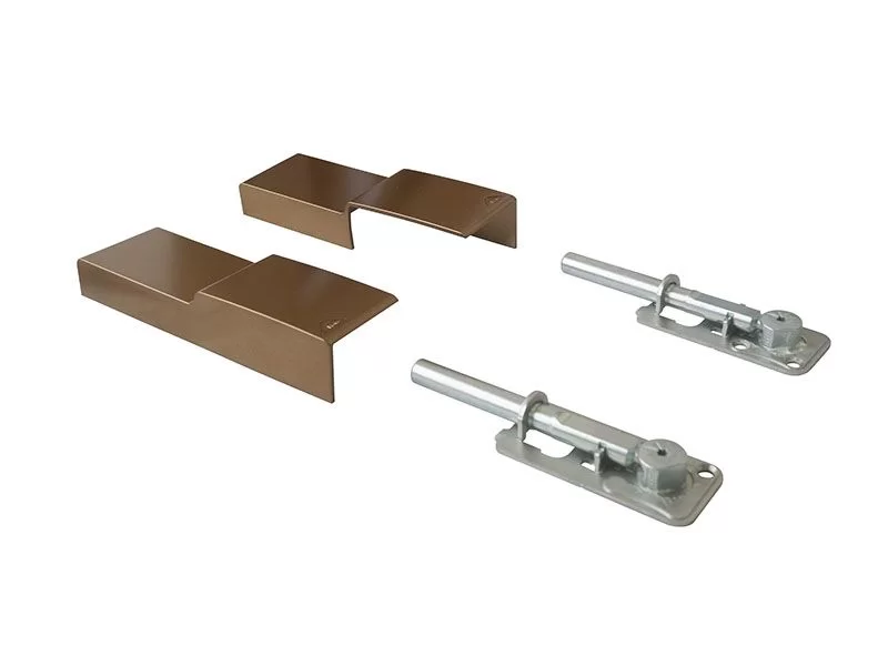 ROTO FRANK -  Supporto PATIO ALVERSA ancoraggio porta - col. BRONZO MEDIO - dimensioni SET ALVERSA RINF +COP LEG/PVC 160 R055