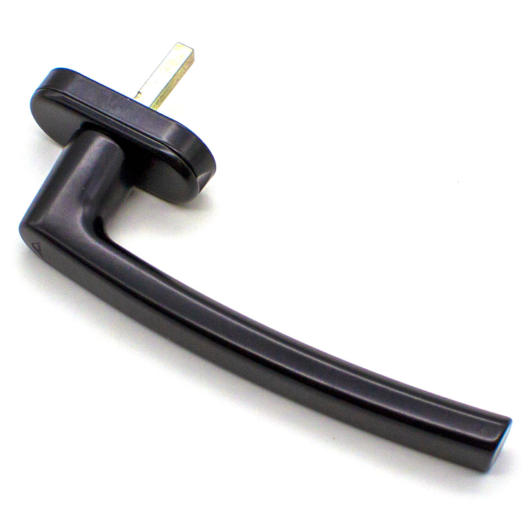 ROTO FRANK -  Maniglione Per Parallelo Complanare PATIO ALVERSA monocomando - col. NERO OPACO - diametro PAT S/Z L/P RL ALV 35 C.L. 160 - interasse 35 - lunghezza 8