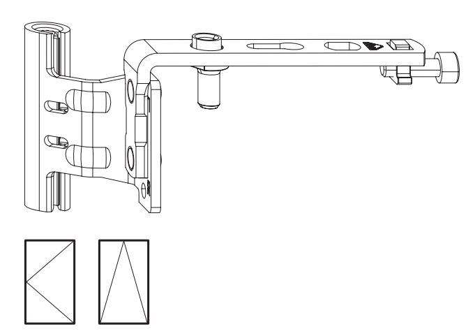 ROTO FRANK -  Cerniera NT/NX - STANDARD anta a bandiera per seconda anta parte anta - aria NX AB FINART T 1809 DX_SIL - battuta 18 - interasse 9 - mano DX