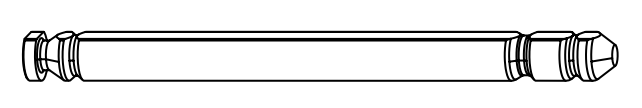 ROTO FRANK -  Perno NT/NX - STANDARD per supporto forbice - col. ARGENTO OPACO - dimensioni NX PERNART LUNG 86_RSIL (18900)