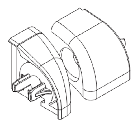 ROTO FRANK -  Tappo DOORLINE terminale di testa per soglia - col. GRIGIO - note BKV COP GOCC DSII FRONT.SX RAL 7004 50PZ