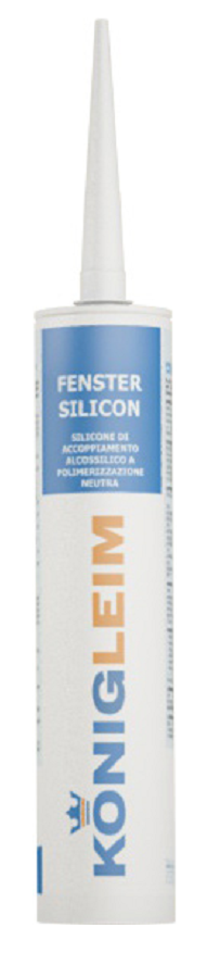 CSB STRAUDI  -  Sigillante FENSTER SILICON silicone neutro per sigillatura di vetri - col. TRASPARENTE - q.ta 310 ML