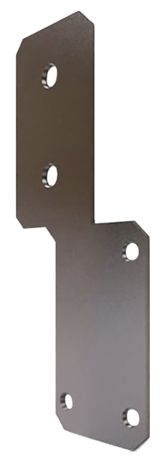 CSB STRAUDI  -  Piastra SMALL staffa di giunzione traversa inferiore - mat. ACCIAIO - dimensioni 20X45 - info L TOT 87
