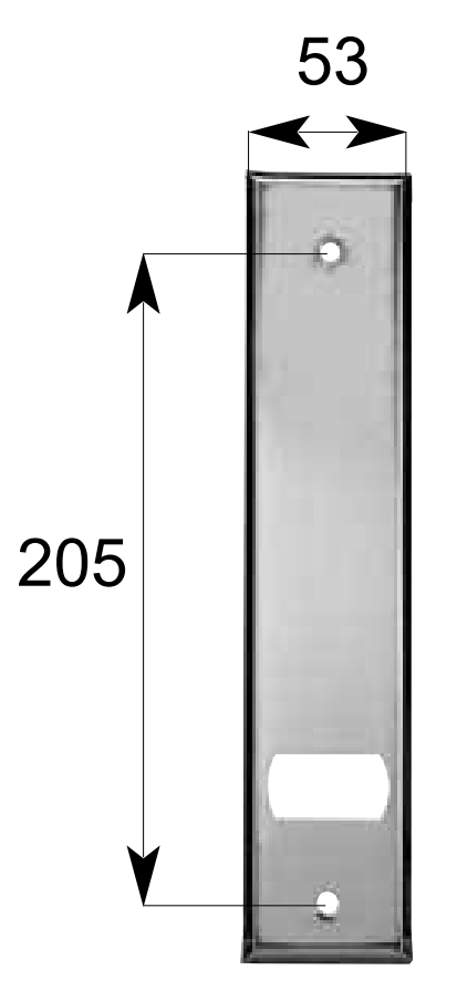 MV LINE -  Copriavvolgitore PLACCA rettangolare - int 205