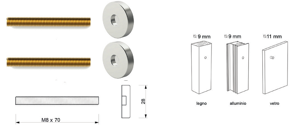 2 Copritacco Cerniera Porta/Finestra - Plastica Bianca, Ø16mm, Per Protezione E Estetica - Foto 6