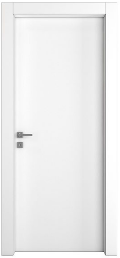 PAIL PORTE -  Porta LACCATA LATTE 9010 - LINEA a battente con cerniere a scomparsa regolabili in laminato con mostre in multistrato listellare - col. LACCATO LATTE 9010 - l x h x sp 700 X 2100 X 43 - mano DX - SX - note TELAIO ERA