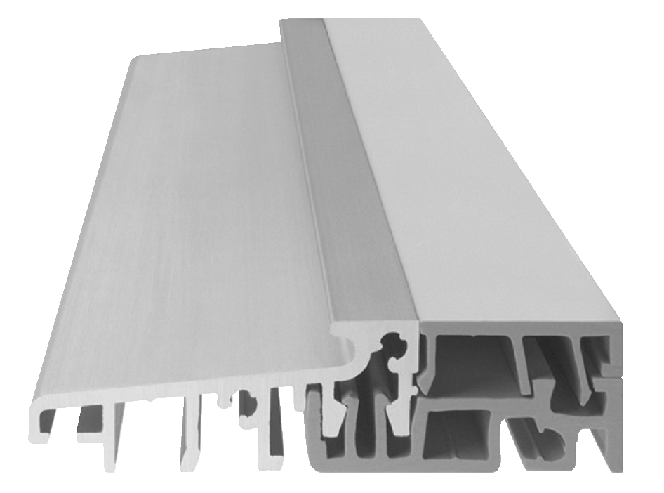 GU-ITALIA -  Soglia DKS per porta d'ingresso in legno con taglio termico - mat. PVC - col. GRIGIO - note 70 X 20 - dimensioni 6000