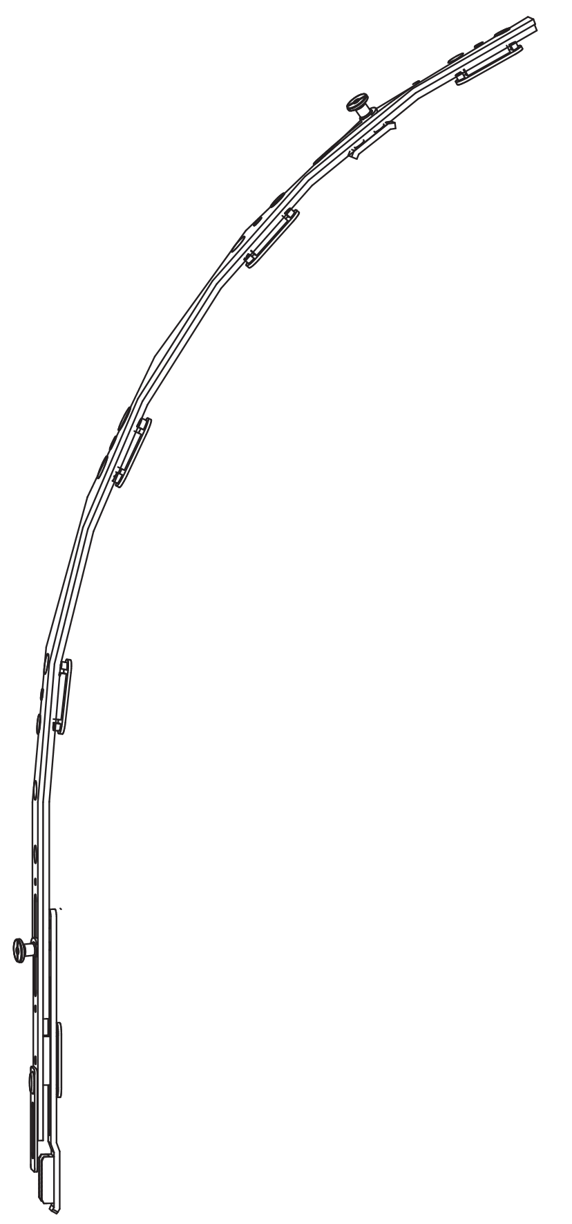 GU-ITALIA -  Chiusura Supplementare UNI-JET elemento di collegamento per arco e trapezio - hbb 911 - 1250