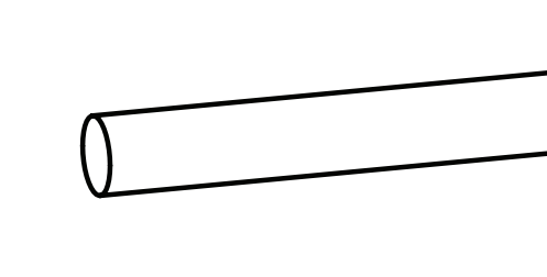 GU-ITALIA -  Asta VENTUS di collegamento orizontale o verticale - col. ARGENTO - dimensioni Ø 8 X 1100