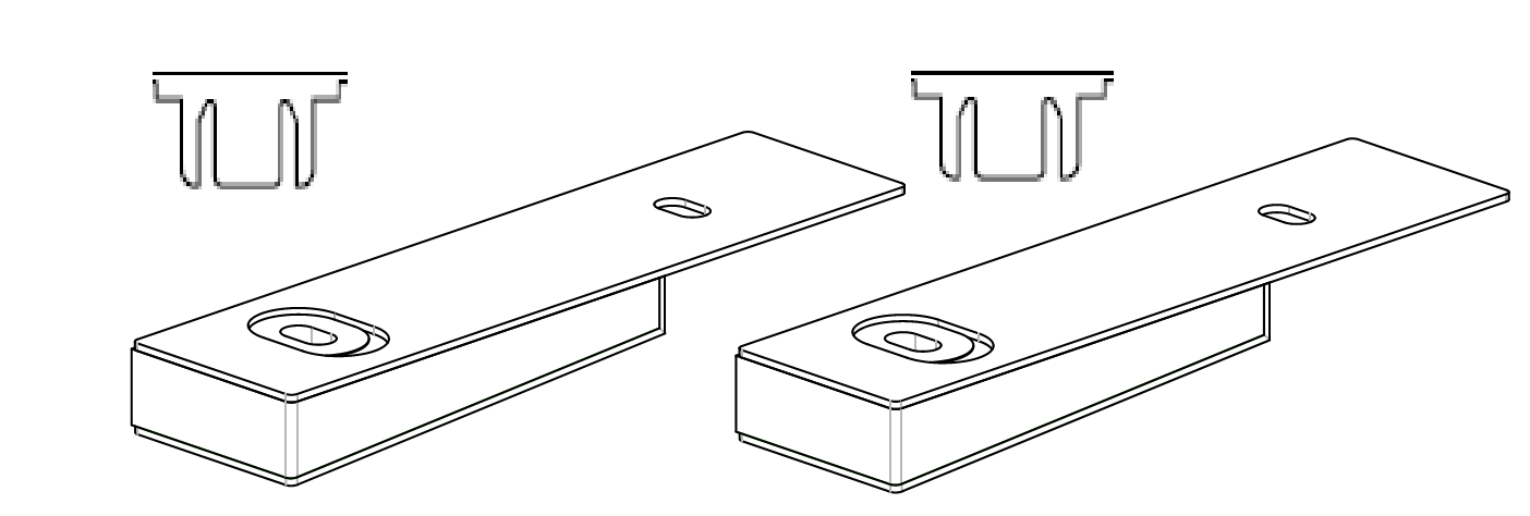 GU-ITALIA -  Tappo THERMOSTEP per soglia - col. ARGENTO - note SCHEMA A SPESSORE TELAIO 63 MM