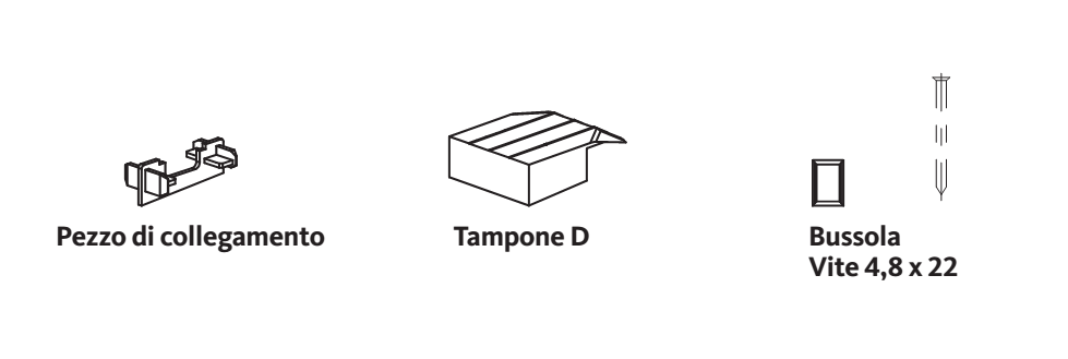 GU-ITALIA -  Tappo FLATSTEP 184 confezione accessori guida per alzante scorrevole - col. ARGENTO - note ALPHACAN VISION SCHEMA D