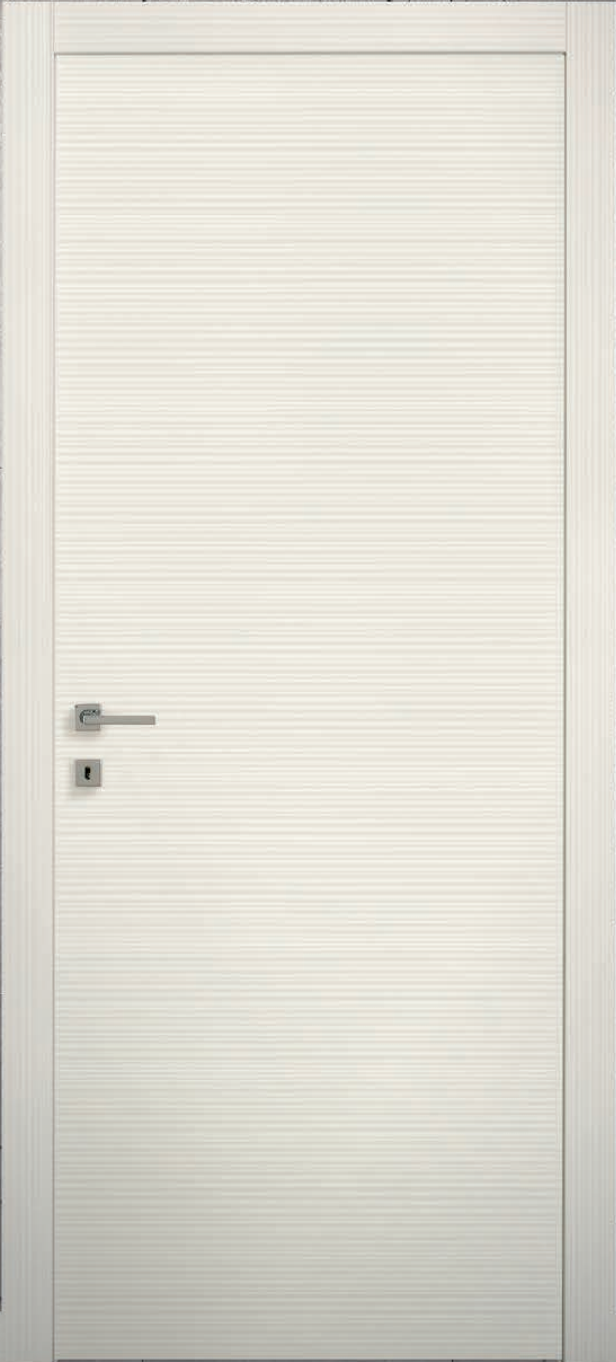 VIEMME PORTE -  Porta IDOOR ONE 800 BM a battente con cerniere a scomparsa regolabili in laminato con mostre in multistrato listellare - col. BIANCO MATRIX - l x h x sp 800 X 2100 X 44 - mano DX - SX - note IDOOR 800