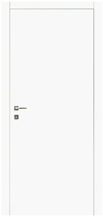 VIEMME PORTE -  Porta IDOOR ONE 800 BO a battente con cerniere a scomparsa regolabili in laminato con mostre in multistrato listellare - col. BIANCO OPACO - l x h x sp 800 X 2100 X 44 - mano DX - SX - note IDOOR 1000