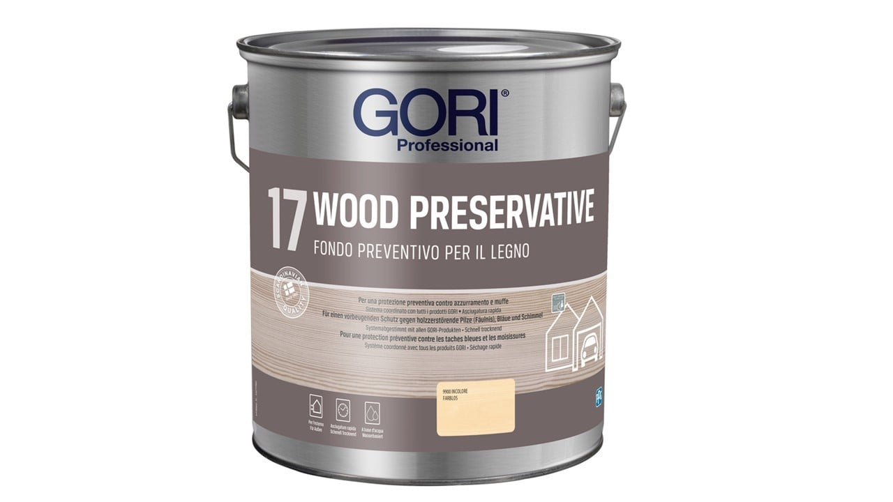 GORI -  Olio GORI 17 rigenerante per manutenzione per tutti i tipi di legno per pavimenti pergole e recinzioni esterne - col. INCOLORE - TRASPARENTE - q.ta 0,75 L