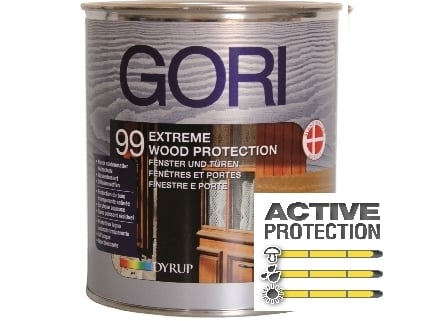 GORI -  Finitura GORI 99 EXTREME coprente a base d'acqua per tutti i tipi di legno per esterni - col. NOCE 7808 - q.ta 0,75 L