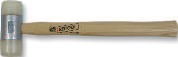 REIT -  Martello REITOOL con teste in nylon manico in legno - dimensioni Ø35 - note 360 GR