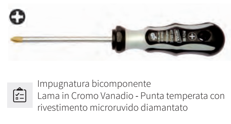 REIT -  Cacciavite DIAMOND GRIP a croce phillips - dimensioni PH2