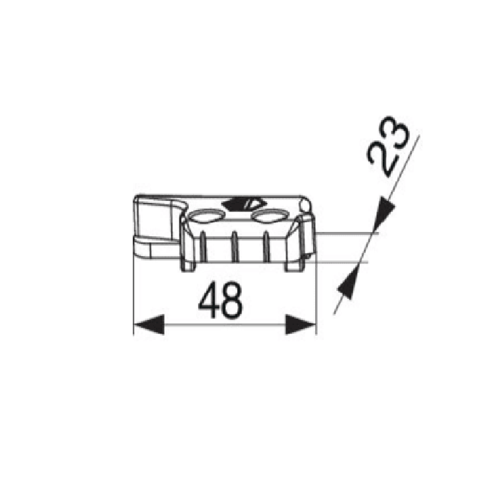 MAICO -  Incontro MULTI-MATIC per serramenti in pvc cuneo di sollevamento - col. ARGENTO - mano DX