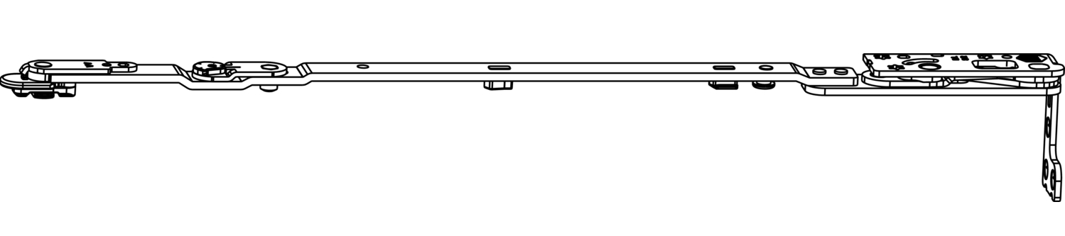 MAICO -  Forbice MULTI-MATIC anta ribalta parte braccio articolazione con cerniera a scomparsa - interasse 13 - hbb/lbb 600-800 - battuta 30 - mano SX