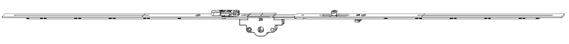 MAICO -  Cremonese MULTI-MATIC anta ribalta altezza maniglia variabile prolungabile con dss - gr / dim. 2040 - entrata 30 - lbb/hbb 1751-2250