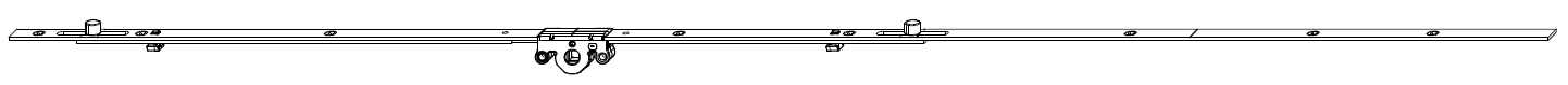 MAICO -  Cremonese MULTI-MATIC anta a bandiera altezza maniglia fissa prolungabile senza dss - gr / dim. 2200 - entrata 15 - alt. man. 1050 - lbb/hbb 1951 - 2200