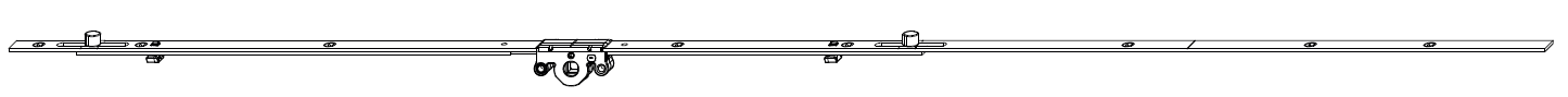 MAICO -  Cremonese MULTI-MATIC anta a bandiera altezza maniglia fissa prolungabile senza dss - gr / dim. 2600 - entrata 15 - alt. man. 1050 - lbb/hbb 1801 - 2600