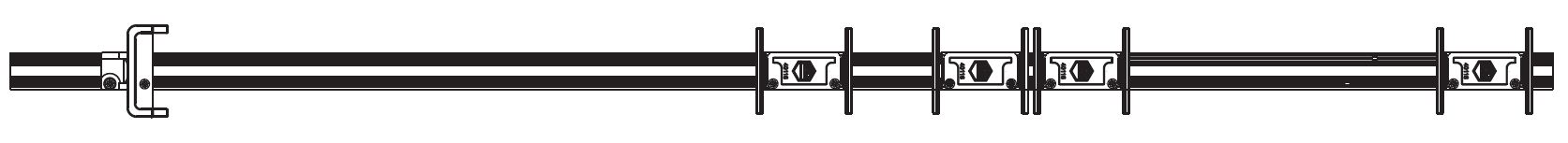 MAICO -  Dima MULTI-MATIC completa con guidascontro forbice con bilanciere - note GUIDASCONTRO L=48 MM - dimensioni A4 LBB 630 - 1300