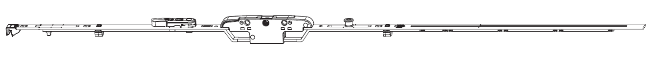 MAICO -  Cremonese MULTI-MATIC anta ribalta antieffrazione altezza maniglia fissa con piedino e dss per ribalta - gr / dim. 1340 - entrata - 6 - alt. man. 500 - lbb/hbb 1091 - 1340