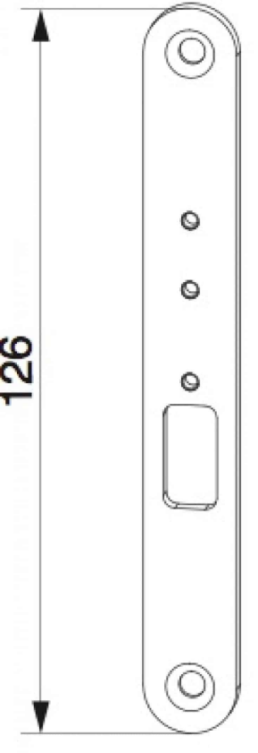 MAICO -  Copertura PRO-DOOR ad applicare copri fresata - mat. INOX - col. ARGENTO - note COPERTURA PASSACAVO F-16