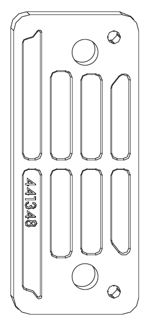 MAICO -  Spessore MULTI-MATIC per cerniera 3 ante - spess. 2,4 - note AD APPLICARE REGOLABILE PARTE ANTA - CON PERNI DI POSIZIONAM. 3 MM