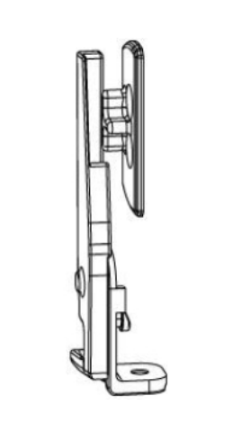 MAICO -  Dispositivo RAIL-SYSTEMS anti caduta per falsa manovra - col. ARGENTO - dimensioni B=18 - info DX