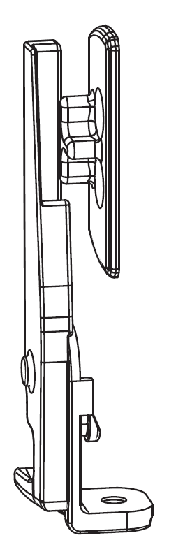 MAICO -  Kit RAIL-SYSTEMS dx dispositivo anti falsa manovra - col. ARGENTO - dimensioni BATTUTA LISCIA 18 - note RS - CF