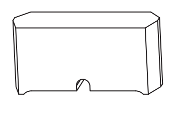 MAICO -  Tappo RAIL-SYSTEMS terminale per soglia - col. NERO - note TERMINALI PER SOGLIE - SCHEMA C, F, L - dimensioni PER BINARIO INFERIORE BASSO