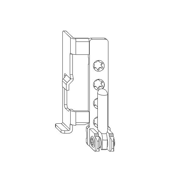 MAICO -  Supporto MULTI-MATIC TREND angolare cerniera parte telaio - aria 12 - battuta 20 - mano DX