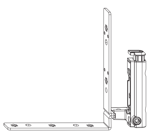 MAICO -  Supporto MULTI-MATIC adattatore cerniera parte anta - aria 4 - 12 - battuta 18 - interasse 9 - mano SX - portata (kg) 130