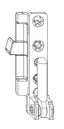 MAICO -  Supporto MULTI-MATIC cerniera parte telaio - aria 4 - battuta 15 - mano SX - portata (kg) 100 - 130