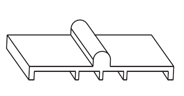 MAICO -  Binario RAIL-SYSTEMS di scorrimento guida inferiore - col. BRONZO - lunghezza 2500