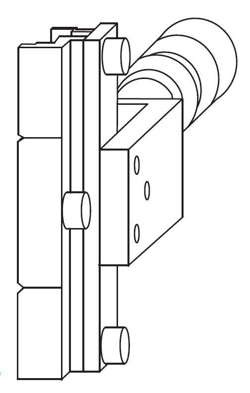 MAICO -  Dima BILICO foro con morsetto per bilico orizzontale e verticale - dimensioni LARGH. SCONTRO 30 MM