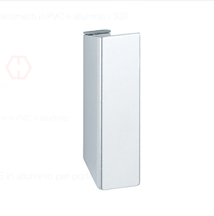 HOPPE -  Maniglietta ad applicare singola per porta balcone - mat. ALLUMINIO - col. F1 ARGENTO