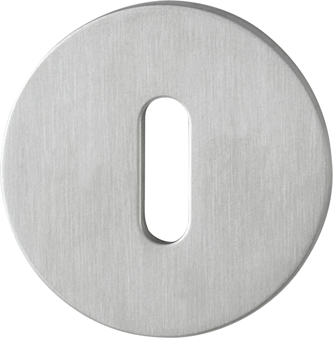 HOPPE - Coppia Bocchetta HOPPE BOCCHETTE tonda foro patent - mat. INOX - col. F69 SATINATO - dimensioni Ø 55X2 - note COPPIA