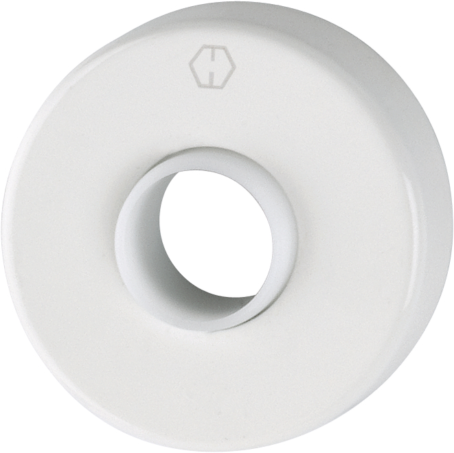 HOPPE -  Rosetta BETA tonda per maniglia - mat. ALLUMINIO - col. F9010 BIANCO - dimensioni Ø52X9