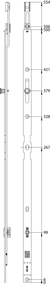 Prolunga ACTIVPILOT frontale singola - dimensioni 500