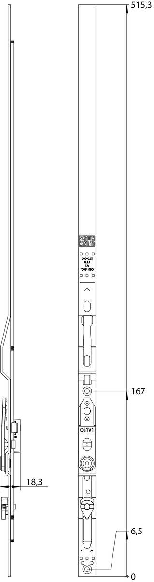 Forbice ACTIVPILOT anta ribalta corpo guida parte anta - hbb/lbb 370-600