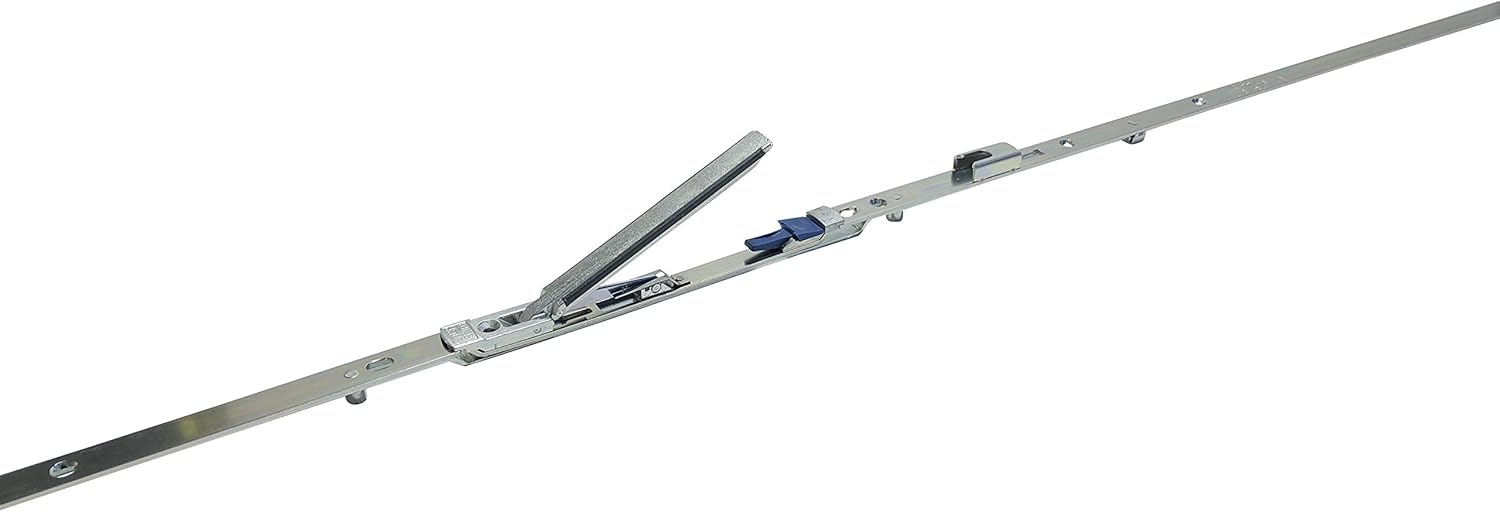 Catenaccio ACTIVPILOT asta a leva per serramenti in pvc per seconda anta - col. ARGENTO - lunghezza 1075-1325