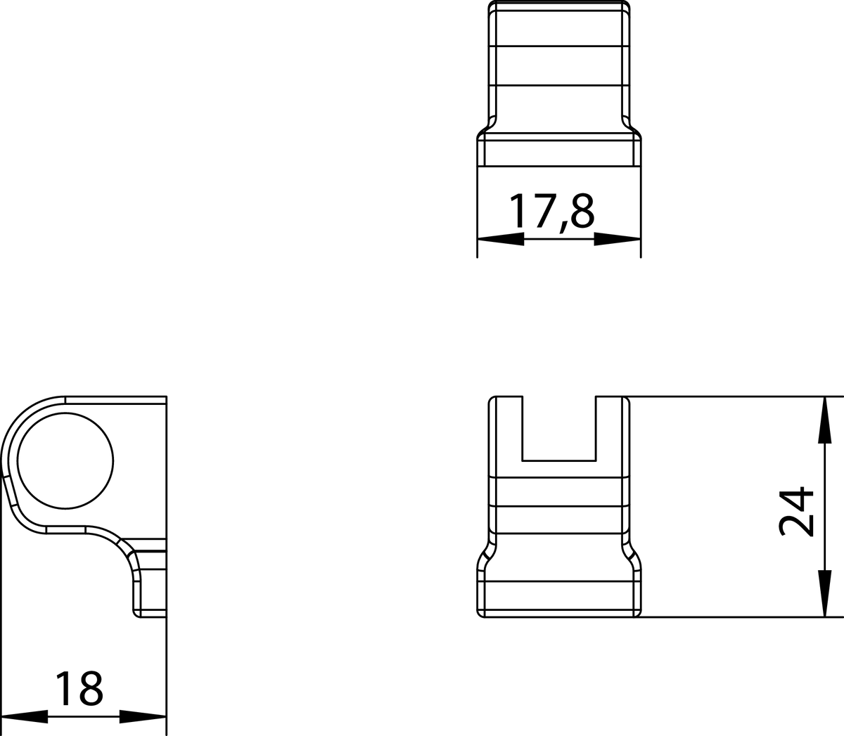 Copertura ACTIVPILOT per serramenti in pvc supporto cerniera parte anta - col. ARGENTO