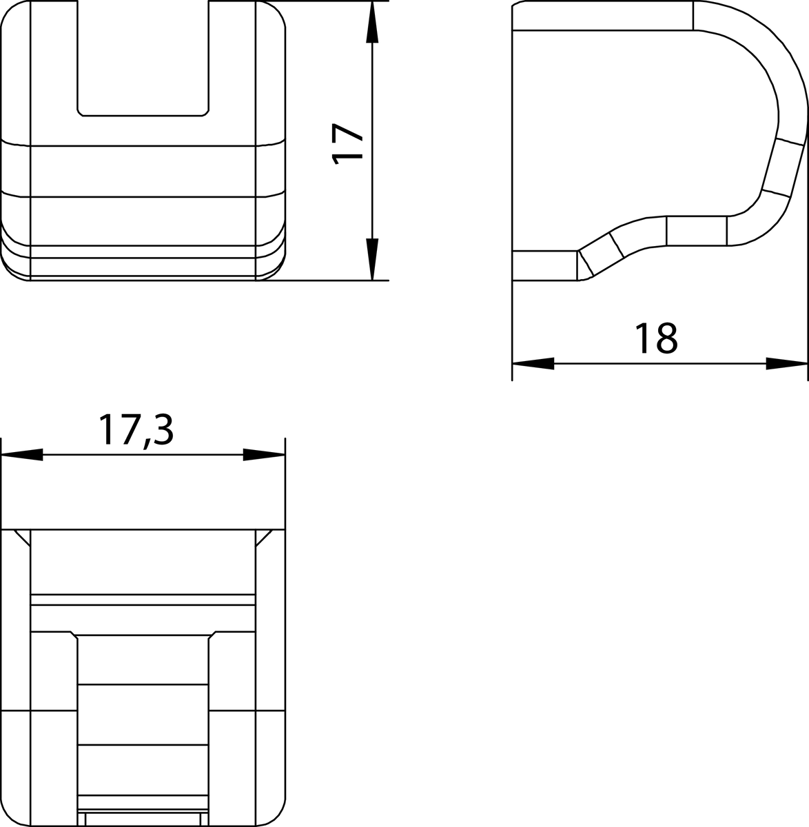 Copertura ACTIVPILOT per serramenti in pvc supporto cerniera - col. BIANCO